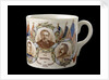 White mug commemorating World War I victory by Grimwades Ltd.