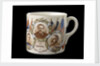 White mug commemorating World War I victory by Grimwades Ltd.
