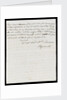 Letter from the Sandwich Papers by unknown