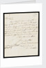 Letter from the Sandwich Papers by unknown
