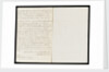 Letter from the Sandwich Papers by unknown