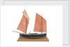 A full hull model of the mackerel driver 'Ebenezer' (1867) by Max T. Davey