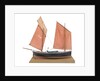 A full hull model of the mackerel driver 'Ebenezer' (1867) by Max T. Davey