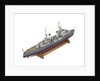 Full hull exhibition model of  cruiser HMS 'Argonaut' (1941) by M.A. Batchelor