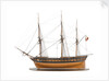 Model of a warship (1800); French; Frigate; 44-46 guns by unknown