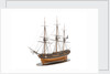 Model of a warship (1800); French; Frigate; 44-46 guns by unknown