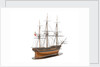 Model of a warship (1800); French; Frigate; 44-46 guns by unknown