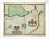 Map of 'The pursuit to Calais, 4 - 6 August 1588' by Robert Adams; Augustine Ryther
