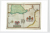 Map of 'The pursuit to Calais, 4 - 6 August 1588' by Robert Adams; Augustine Ryther