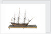 Warship (Fr, circa 1800) by unknown