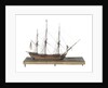 Warship (Fr, circa 1800) by unknown