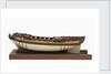 Model of a warship (1757); frigate fifth rate, 32 guns by unknown
