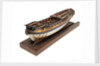 Model of a warship (1757); frigate fifth rate, 32 guns by unknown