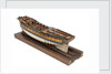 Model of a warship (1757); frigate fifth rate, 32 guns by unknown