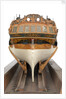 Model of a warship (1757); frigate fifth rate, 32 guns by unknown