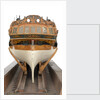 Model of a warship (1757); frigate fifth rate, 32 guns by unknown