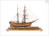 Full hull model of 'Leon' (1880) starboard view, broadside by Harold A. Underhill