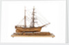 Full hull model of 'Leon' (1880) starboard view, broadside by Harold A. Underhill