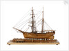 Full hull model of 'Leon' (1880) starboard view, broadside by Harold A. Underhill