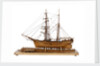 Full hull model of 'Leon' (1880) starboard view, broadside by Harold A. Underhill