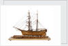 Full hull model of 'Leon' (1880) starboard view, broadside by Harold A. Underhill