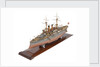 Shipbuilder's model of Japanese battleship HIJMS 'Fuji' (1896) by E. Roberts