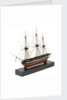 A model of a warship (1800), French, frigate, 44-48 gun by unknown