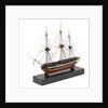 A model of a warship (1800), French, frigate, 44-48 gun by unknown
