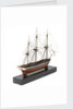A model of a warship (1800), French, frigate, 44-48 gun by unknown