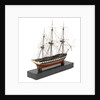 A model of a warship (1800), French, frigate, 44-48 gun by unknown