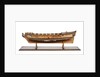 A model of a warship; 22 guns by unknown