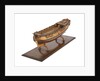 A model of a warship; 22 guns by unknown