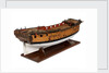 A model of a warship (1741), sixth rate, sloop, 24 guns by unknown