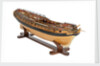 Contemporary full hull model 'Minerva' (1780), a 38-gun frigate by G.W. French