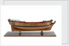 Full hull model of a single-masted hoy or yacht by unknown