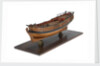 Full hull model of a single-masted hoy or yacht by unknown