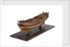 Full hull model of a single-masted hoy or yacht by unknown