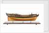 Contemporary full hull model of the 'Winchelsea' (circa 1764) a frigate of 32 guns by Thomas Burroughs