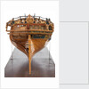 Contemporary full hull model of the 'Winchelsea' (circa 1764) a frigate of 32 guns by Thomas Burroughs
