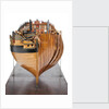 Contemporary full hull model of the 'Winchelsea' (circa 1764) a frigate of 32 guns by Thomas Burroughs