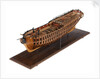 Contemporary full hull model of the 'Winchelsea' (circa 1764) a frigate of 32 guns by Thomas Burroughs