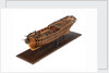 Contemporary full hull model of the 'Winchelsea' (circa 1764) a frigate of 32 guns by Thomas Burroughs