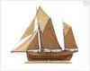 Model of the fishing smack 'Authentic' by J.W. Hodgson
