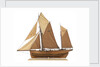 Model of the fishing smack 'Authentic' by J.W. Hodgson