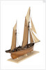 Model of the fishing smack 'Authentic' by J.W. Hodgson