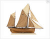 Model of the fishing smack 'Authentic' by J.W. Hodgson