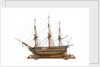 French 44-46 Gun Frigate by unknown
