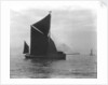 Sailing barge 'Verona' (Br, 1905) under sail by unknown