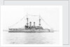 Japanese battleship HIJMS 'Fuji' (1896) anchored at Spithead and dressed overall by unknown