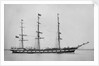 Photograph of the 'Camperdown' (Br, 1875) 13 April 1876 by unknown